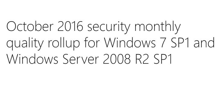 windows 7 monthly rollup